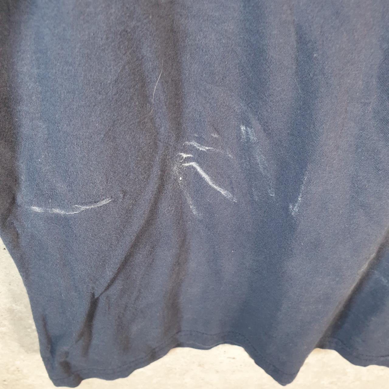 Vintage Adidas Amplifier T Shirt Men’s Medium Navy Blue Three Stripes Logo Athletic