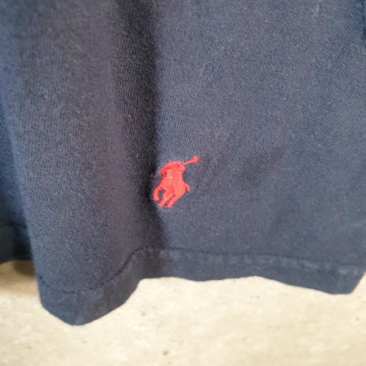 Vintage Ralph Lauren Polo T Shirt Men’s Large Navy Blue Embroidered Classic Fit Pony C9043