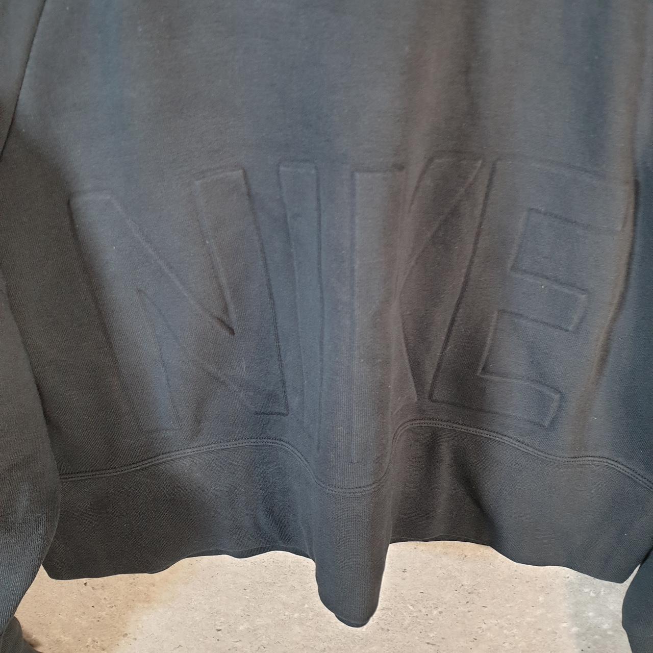 Vintage Nike Embroidered Dri Fit Spellout Sweatshirt Womens M Black Swoosh