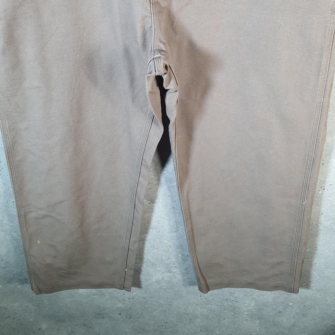 Vintage Carhartt Carpenter Trousers Mens W42 L28 Brown Dungaree Fit Workwear
