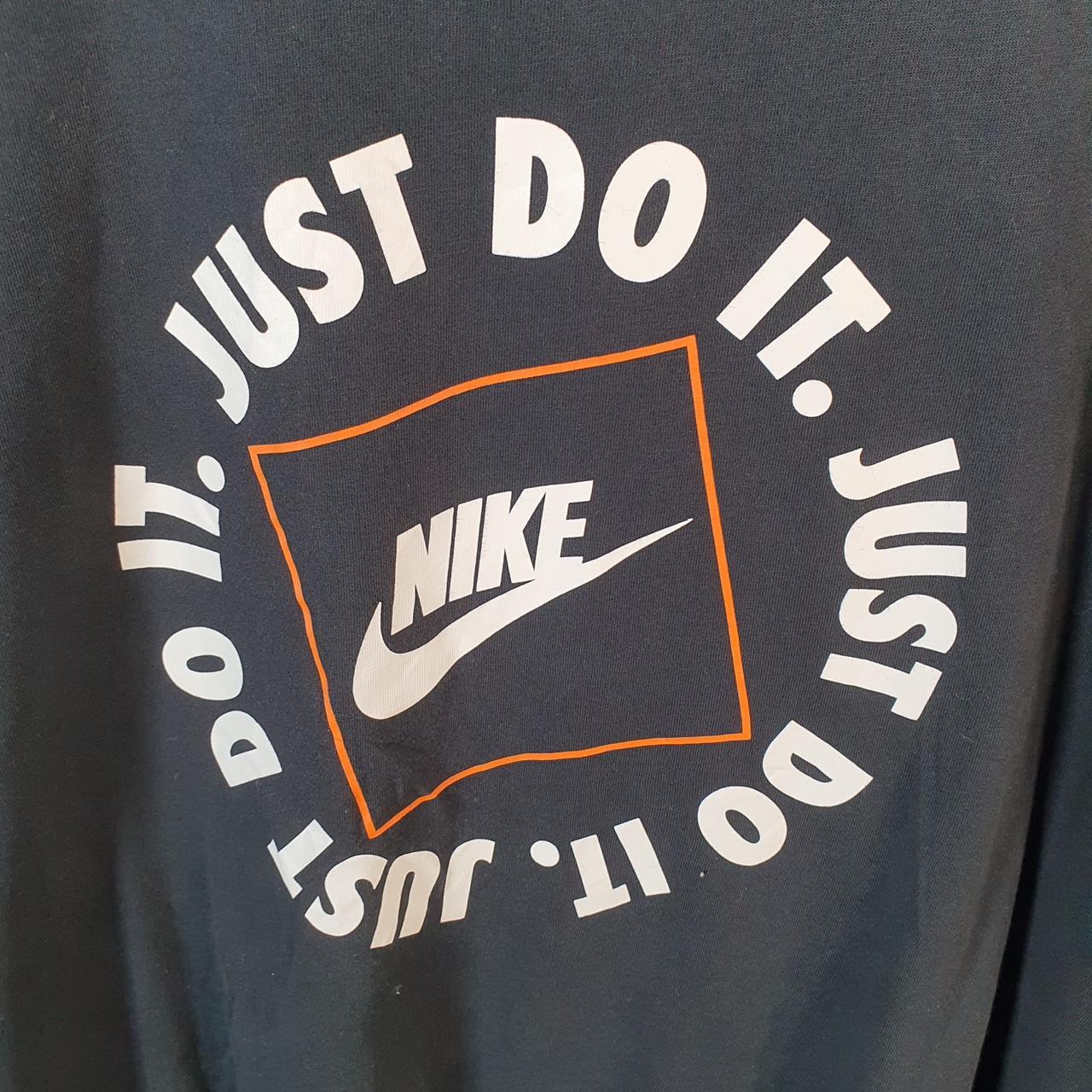 Vintage Nike Just Do It T Shirt Men’s XL Black Logo Swoosh Athletic