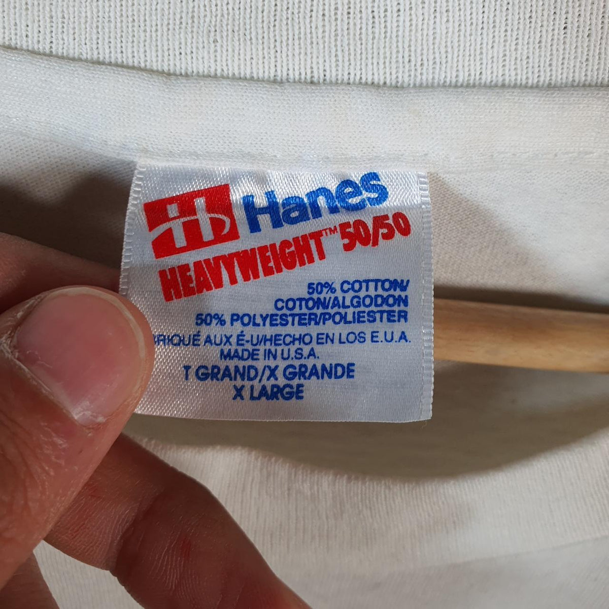 Vintage Hanes Heavyweight Lion California Centre Blood 90s USA Single Stitch T Shirt Men’s XL White - Big Fish Vintage