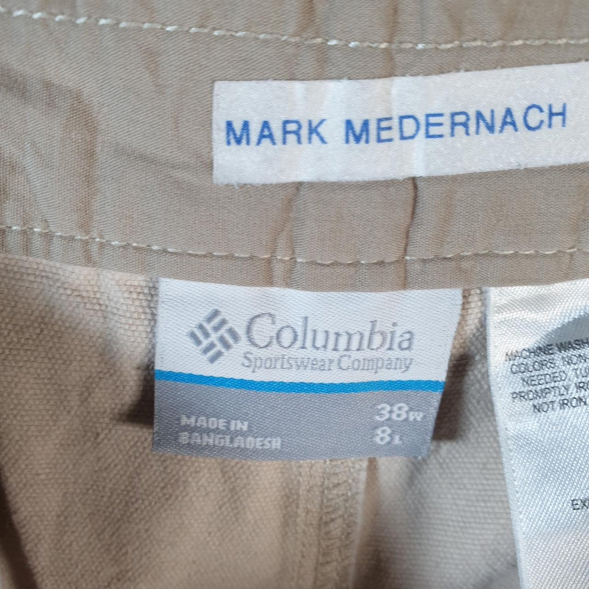 Vintage Columbia Carpenter Shorts Jorts Cargo Men’s W38 Brown Athletic Hiking Baggy