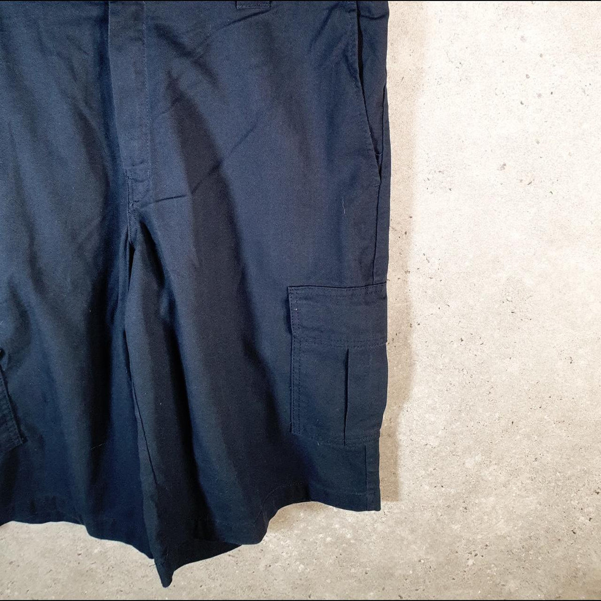 Vintage Dickies Carpenter Shorts Jorts Cargo Men’s W38  Navy Blue Relaxed Fit Baggy Workwear Big Fish Vintage