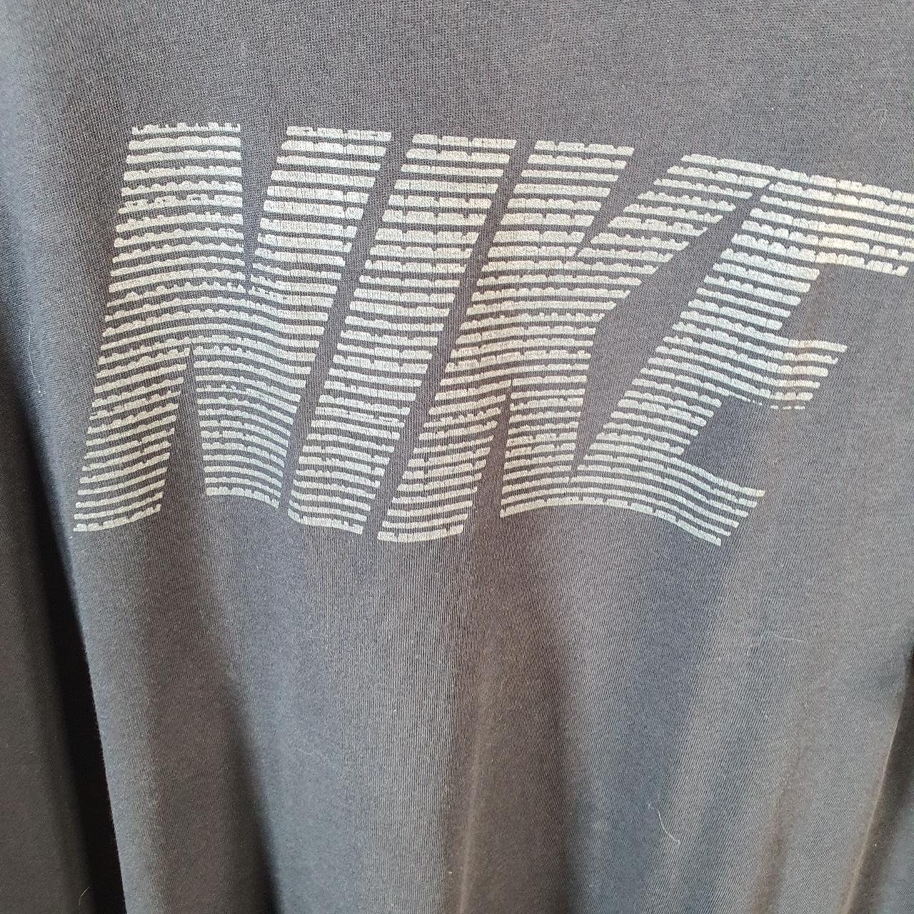 Vintage Nike Dri Fit Spellout T Shirt Men’s XL Bladk Logo Swoosh Athletic