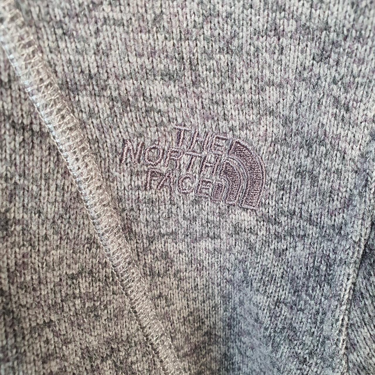 Vintage The North Face TNF Teddy Fleece Sweatshirt  Womens Large Purple Full Zip Logo