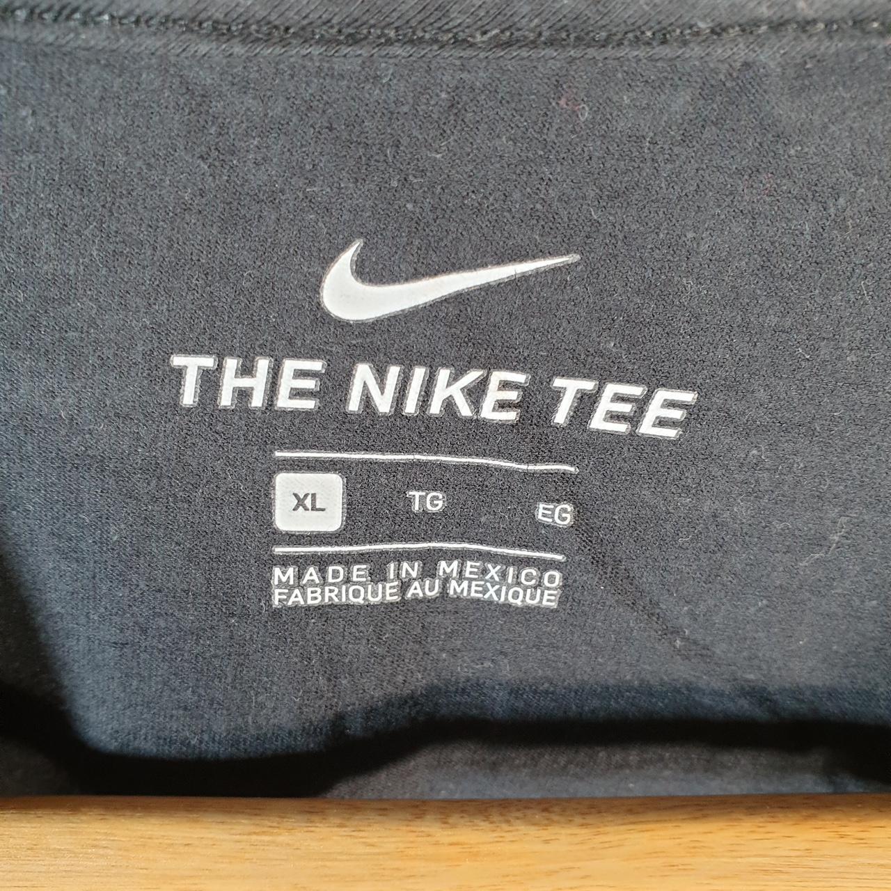 Vintage Nike Spellout Club T Shirt Men’s XL Black Logo Swoosh Athletic