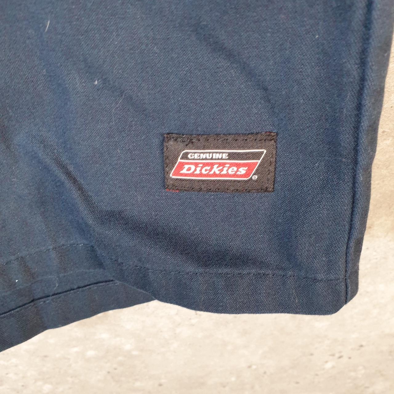 Vintage Dickies Baggy Chino Shorts Jorts Cargo Mens W32 Navy Blue Loose Fit