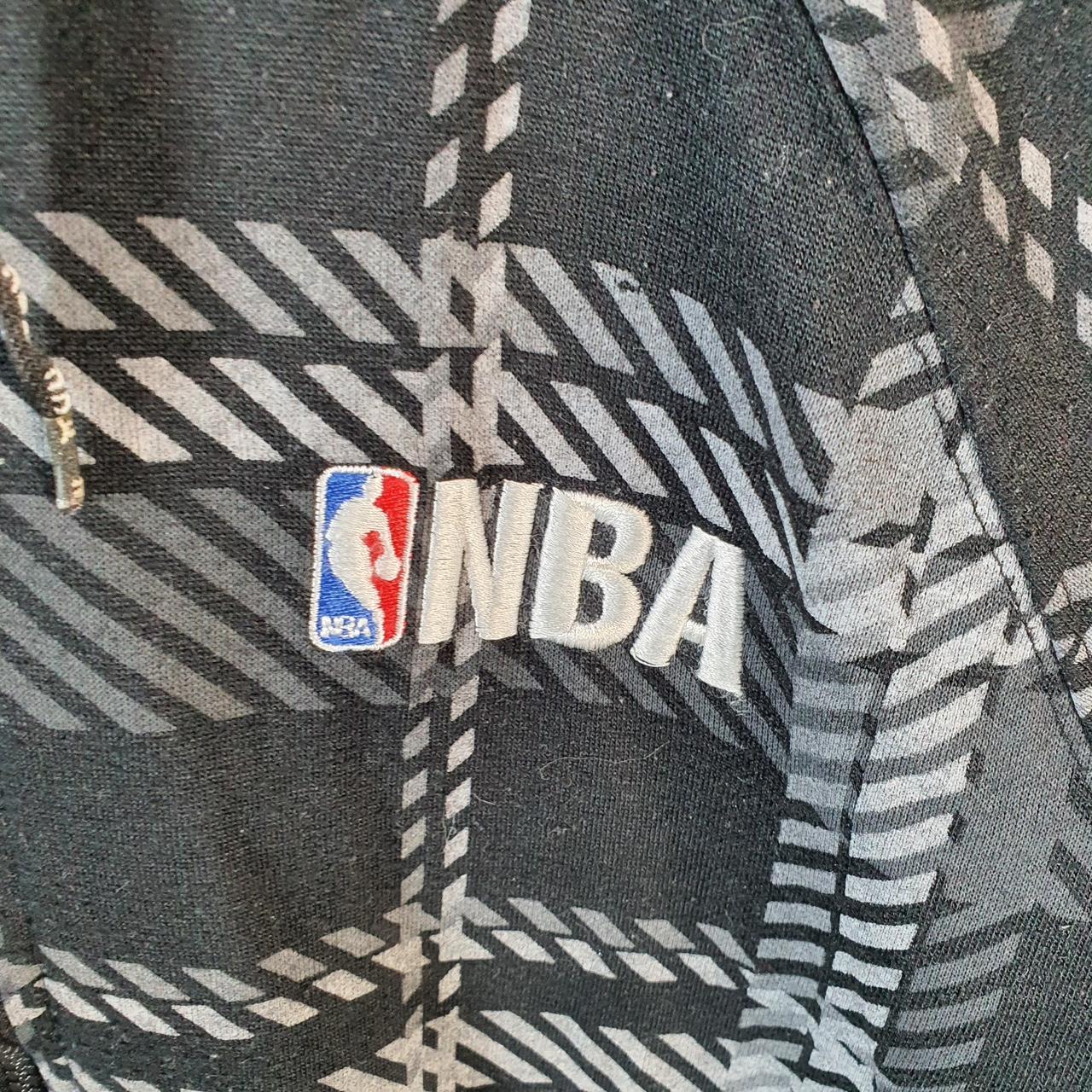 Vintage NBA Spellout Embroidered Hoodie Men’s XL Checkered Full Zip Pro Sport USA