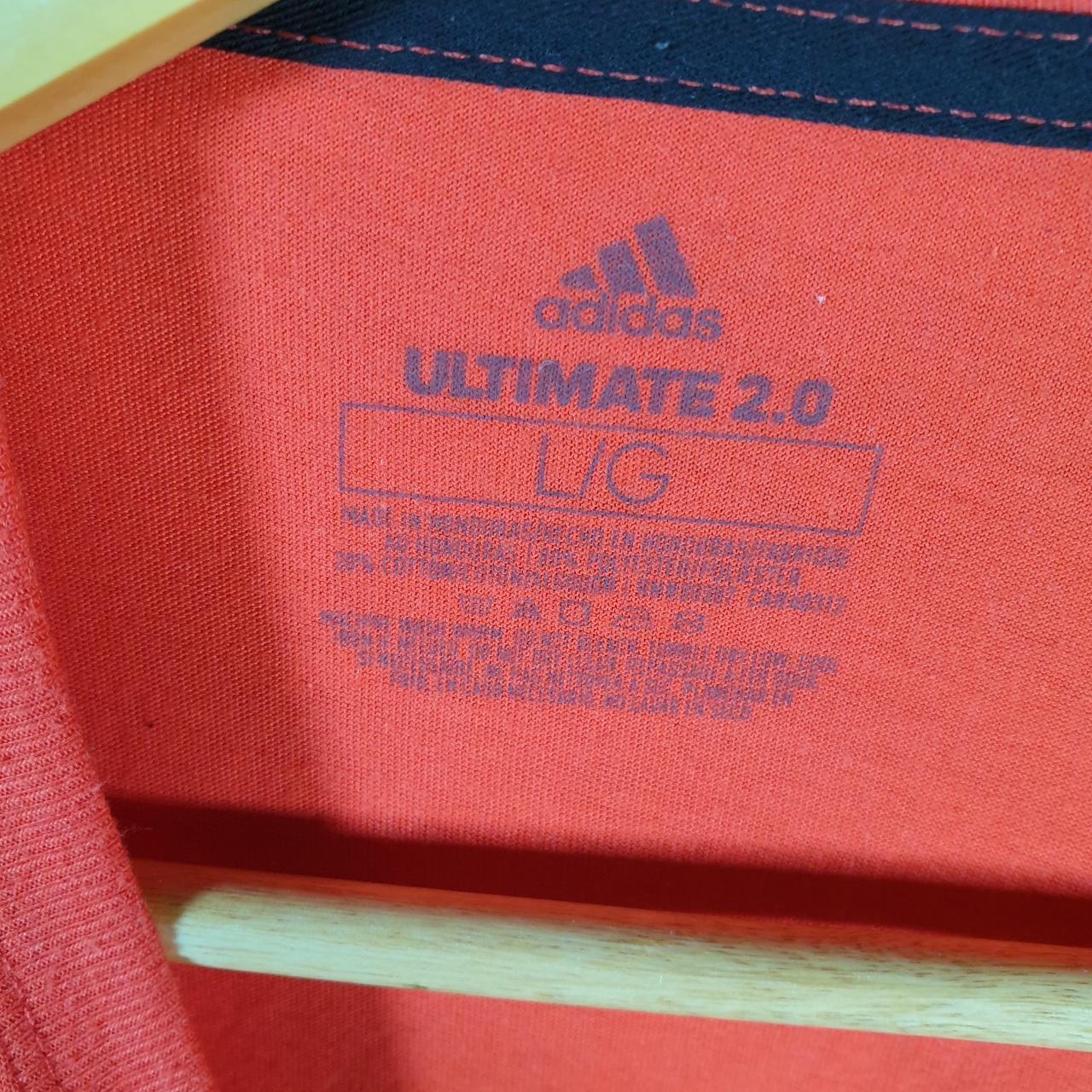 Vintage Adidas Amplifier T Shirt Shirt Men’s Large Red Three Stripes Logo Athletic C9771