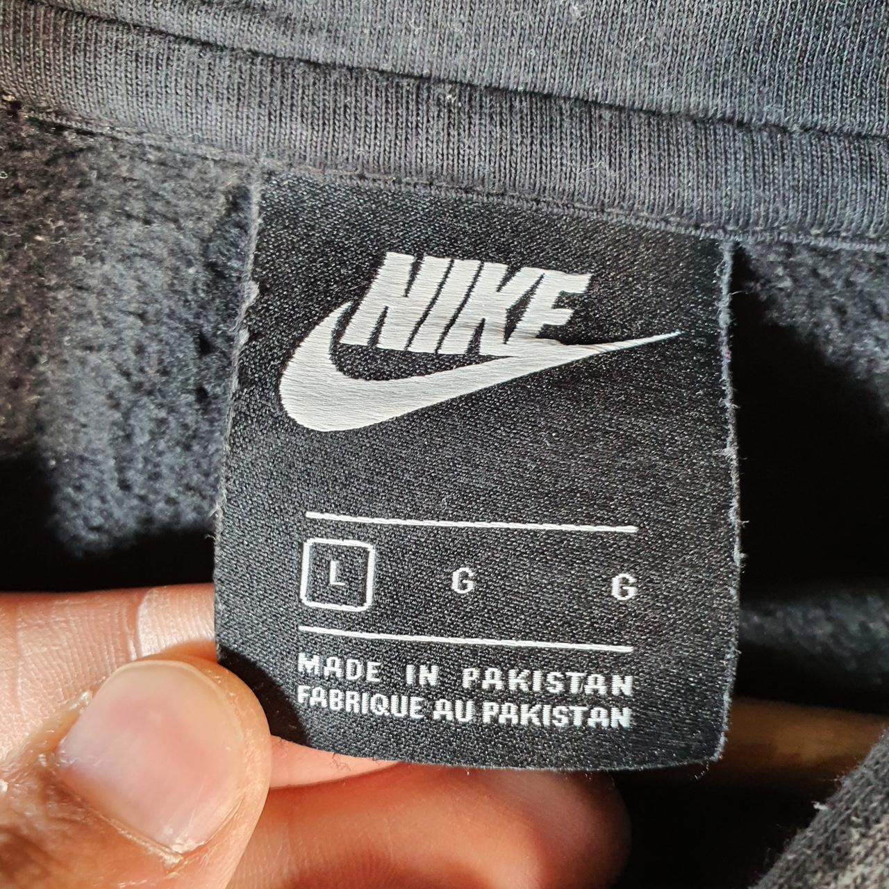 Vintage Nike Club Hoodie Men’s Large Black Swoosh Y2K Pullover