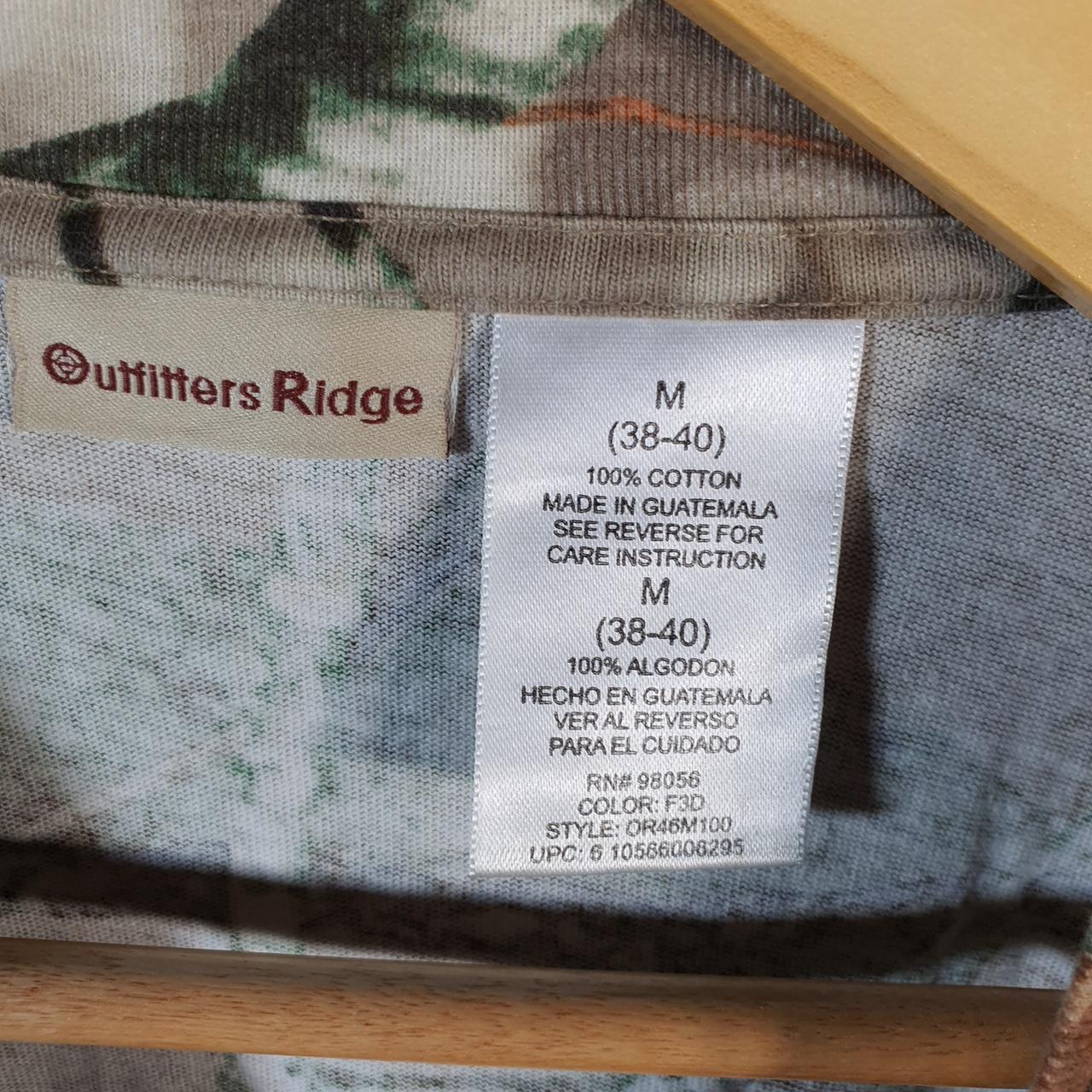 Vintage Outfitters Ridge RealTree Camoflauge T Shirt Mens M Camo Short Sleeve