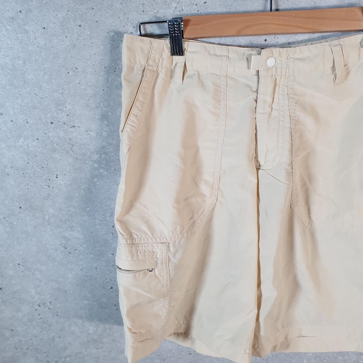 Vintage Patagonia Baggies Shorts Jorts Cargo Womens Medium Beige Baggy Cotton A4807