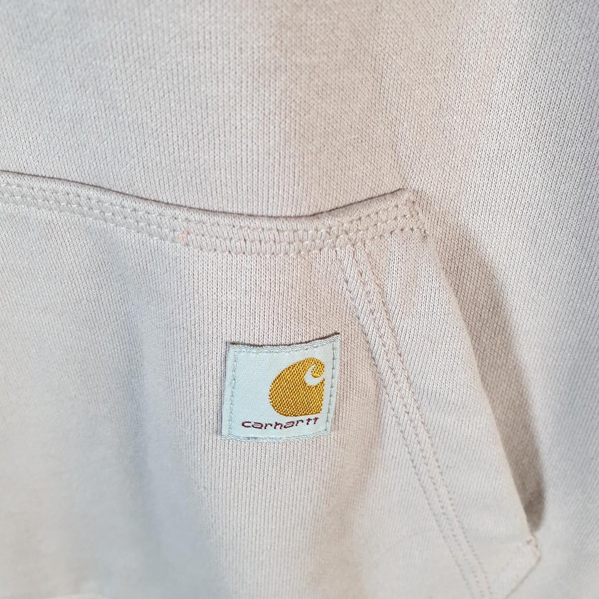 Vintage Carhartt Hoodie Womens Small Pink Pullover Blank USA Relaxed Fit
