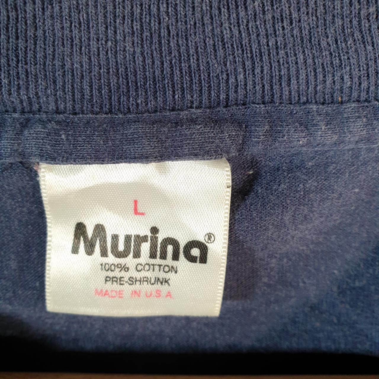 Vintage Murina Florida Treasure Island Embroidered 90s USA Single Stitch T Shirt Womens Large Blue