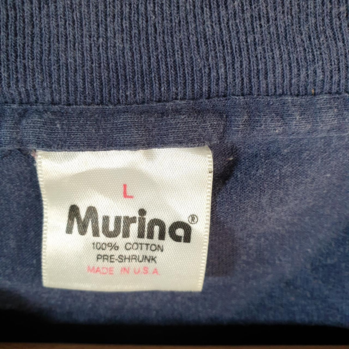 Vintage Murina Florida Treasure Island Embroidered 90s USA Single Stitch T Shirt Womens Large Blue