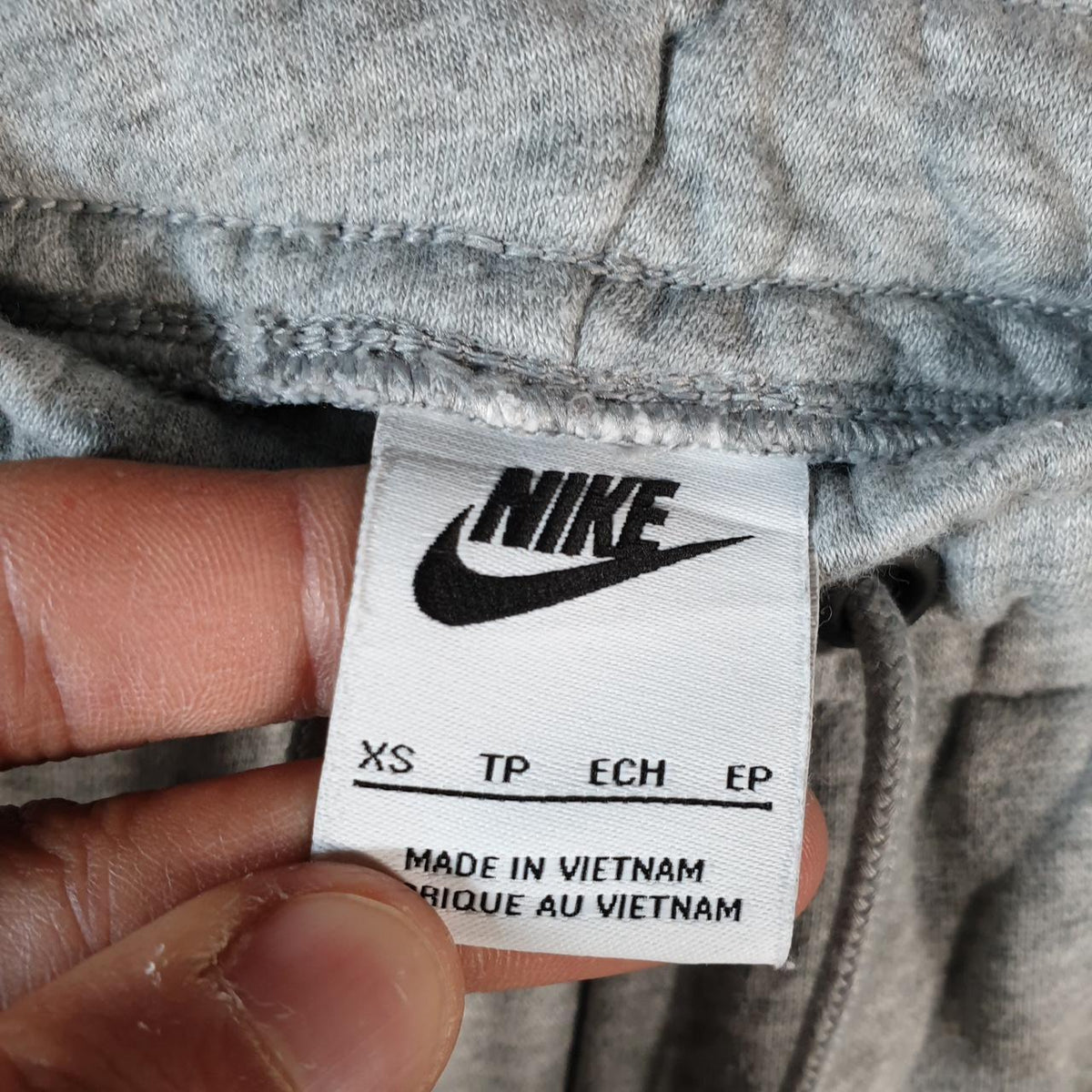 Vintage Nike Club Sweatpant Joggers Mens XS Xsmall Grey Swoosh Sports Tracksuit - Big Fish Vintage