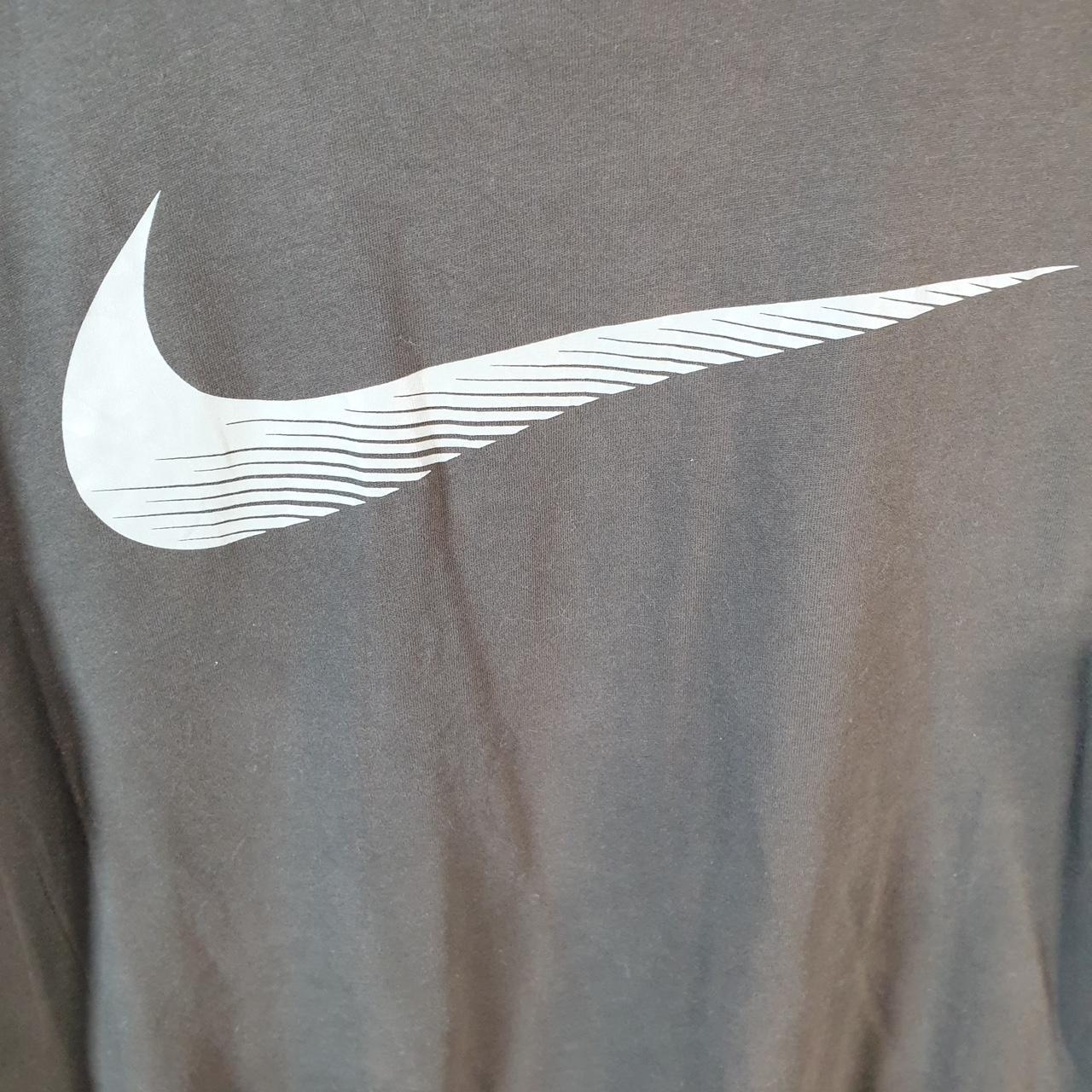 Vintage Nike Dri Fit Spellout T Shirt Men’s Small Black Logo Swoosh Athletic