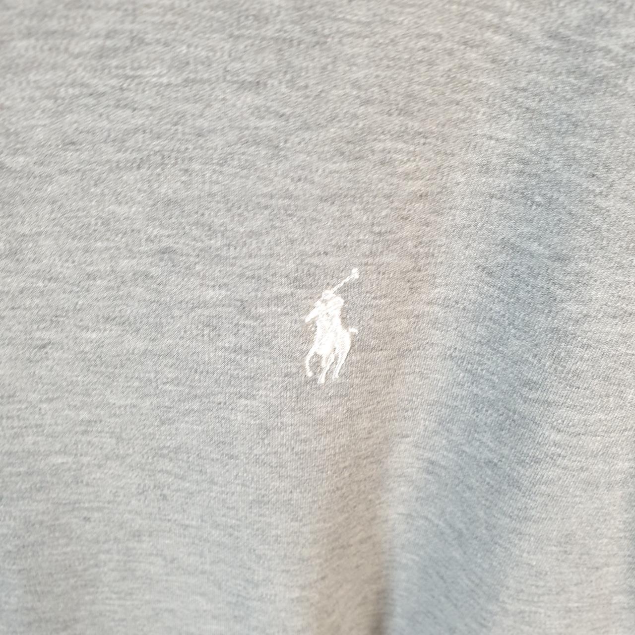 Vintage Ralph Lauren Polo Sweatshirt Men’s Large Grey Cotton Full Zip Pony