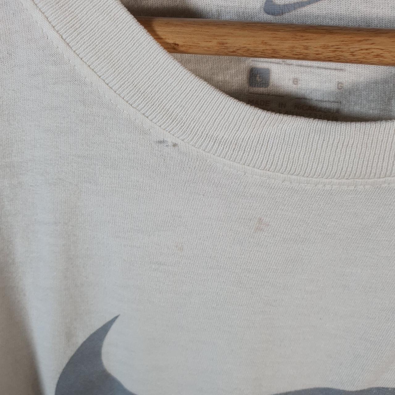 Vintage Nike Air Spellout T Shirt Men’s Large White Logo Swoosh Athletic