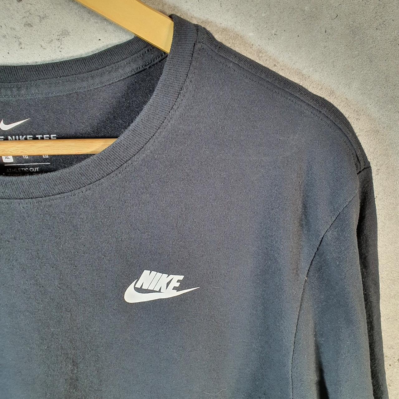 Vintage Nike Dri Fit Spellout T Shirt Men’s XL Black Logo Swoosh Athletic