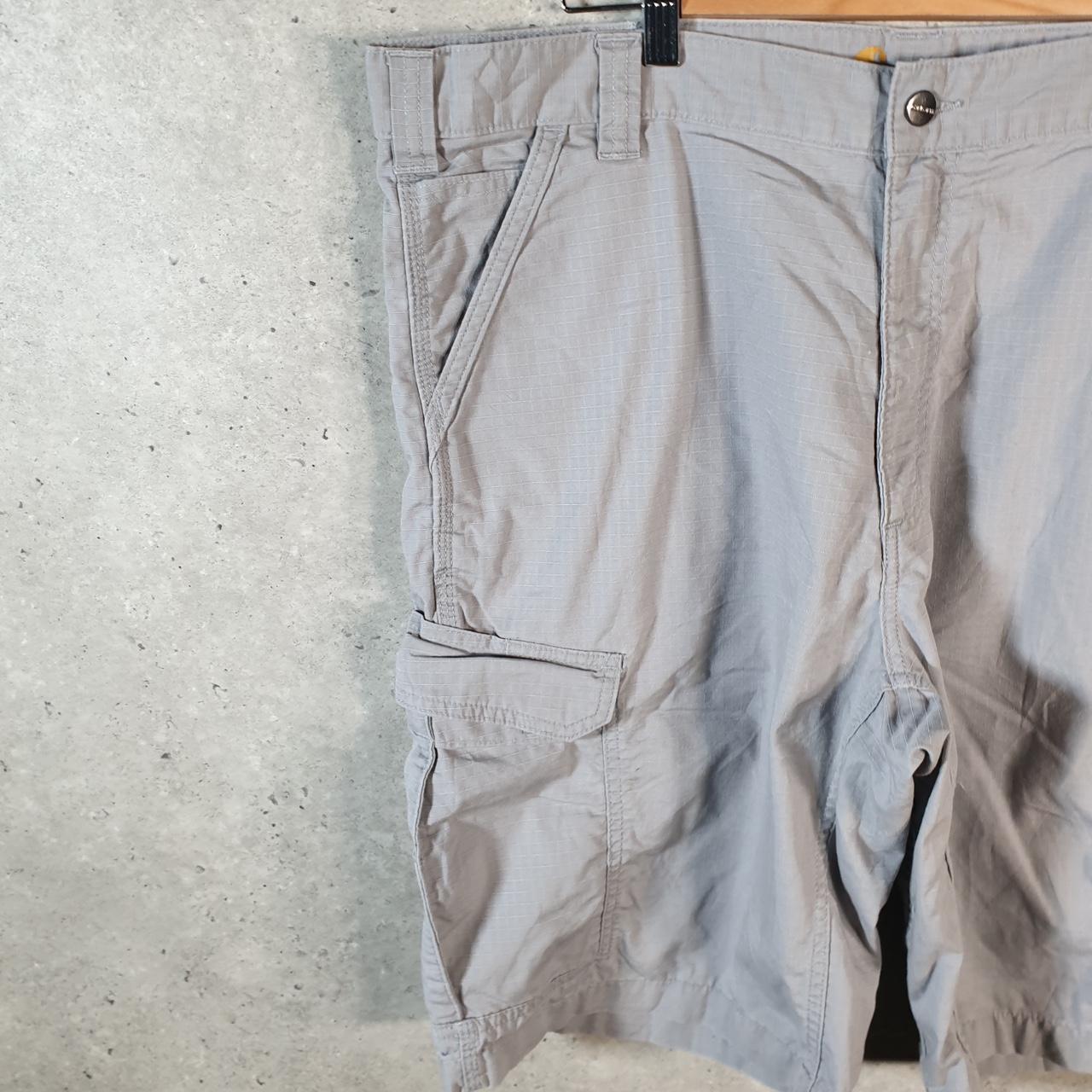 Vintage Carhartt Baggy Carpenter Shorts Jorts Cargo Men’s W40 Grey Relaxed Fit Workwear