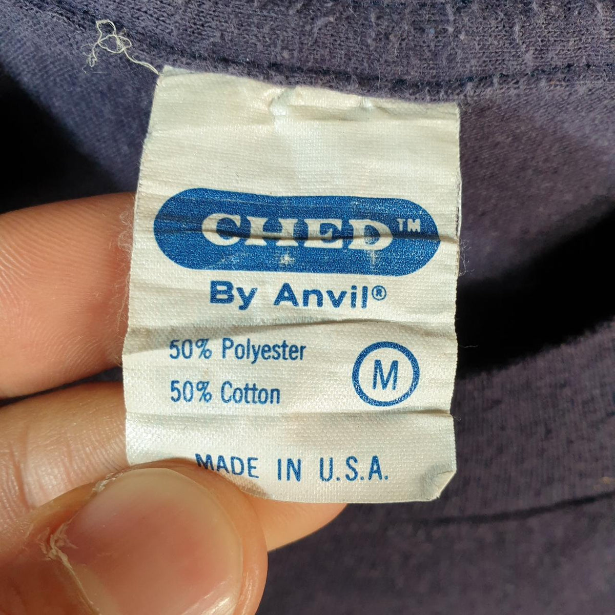 Vintage Anvil Epsom Clinic USA 90s USA Single Stitch T Shirt Men’s XS Navy Blue C8037