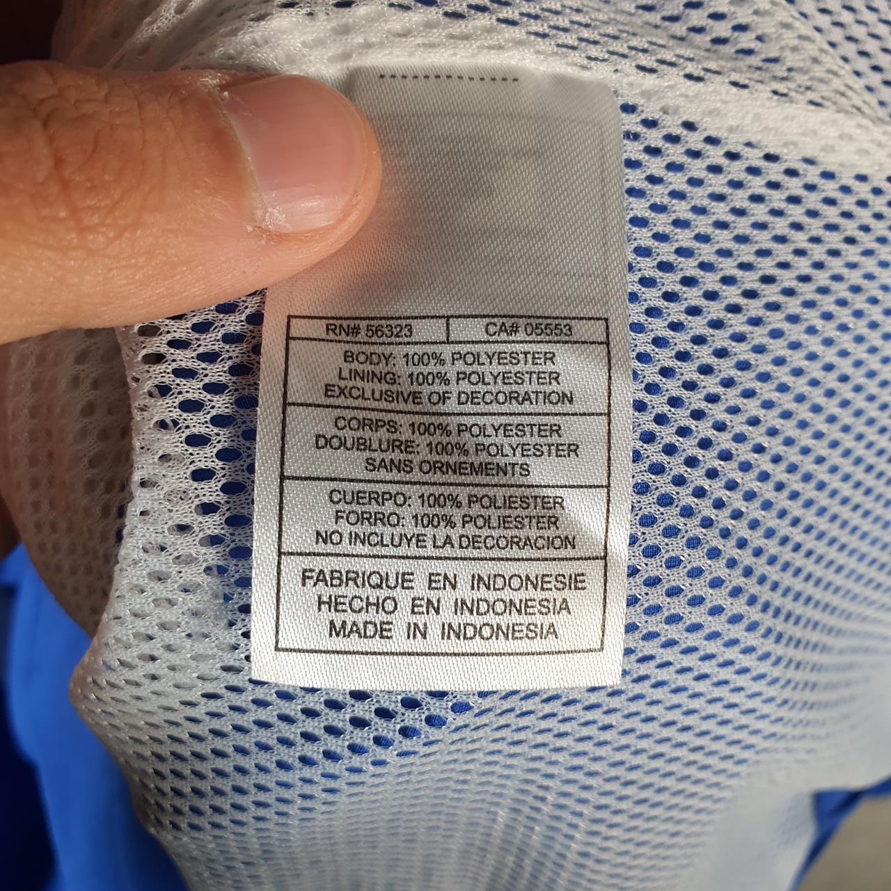 Vintage Nike Team Windbreaker Track Jacket Mens XL Blue USA Swoosh Full Zip USA