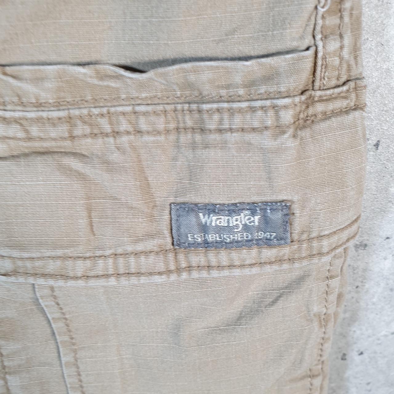 Vintage Wrangler Chino Shorts Jorts Cargo Men’s W33 Brown Baggy Cotton