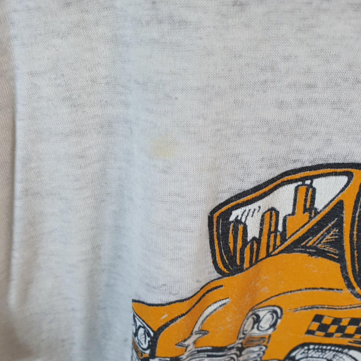Vintage Chicago Taxi Graphic USA 90s Single Stitch T Shirt Men’s Medium White C8777