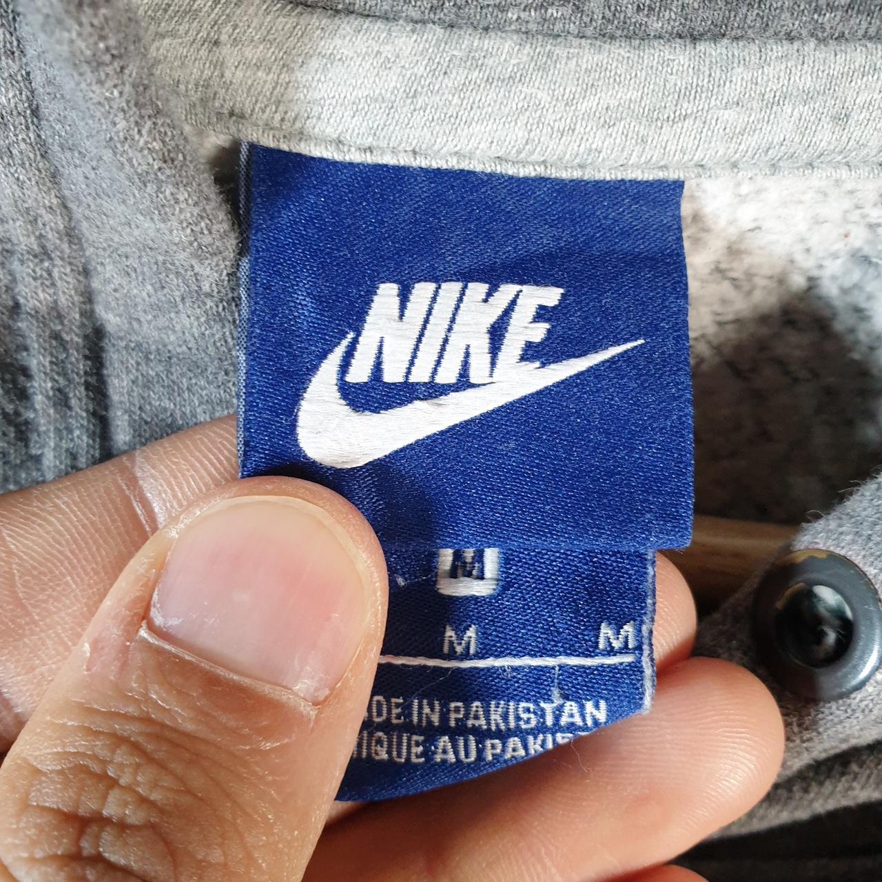 Vintage Nike Club Embroidered Hoodie Men’s Medium Grey Swoosh Y2K Pullover