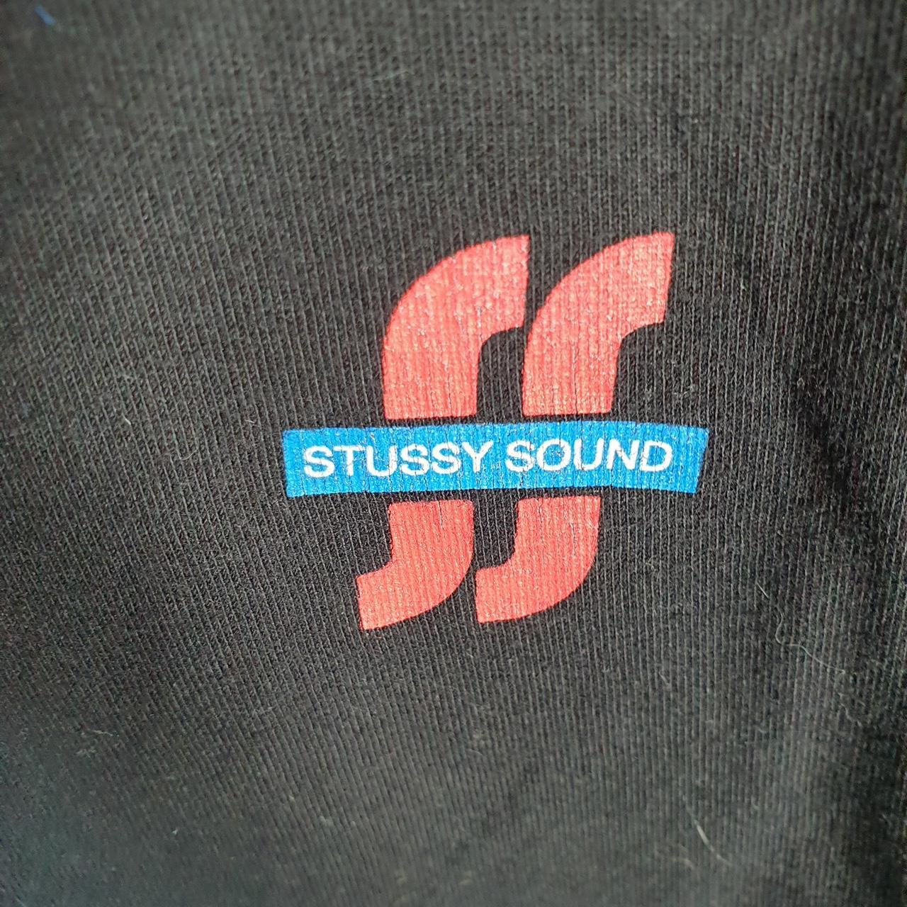 Vintage Stussy Sound System SSS T Shirt Men’s Small Black Graphic Long Sleeve