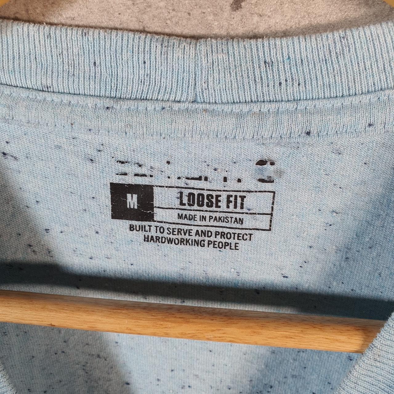 Vintage Carhartt Pocket T Shirt Men’s Medium Blue Workwear Chore Utility Loose Fit C9226