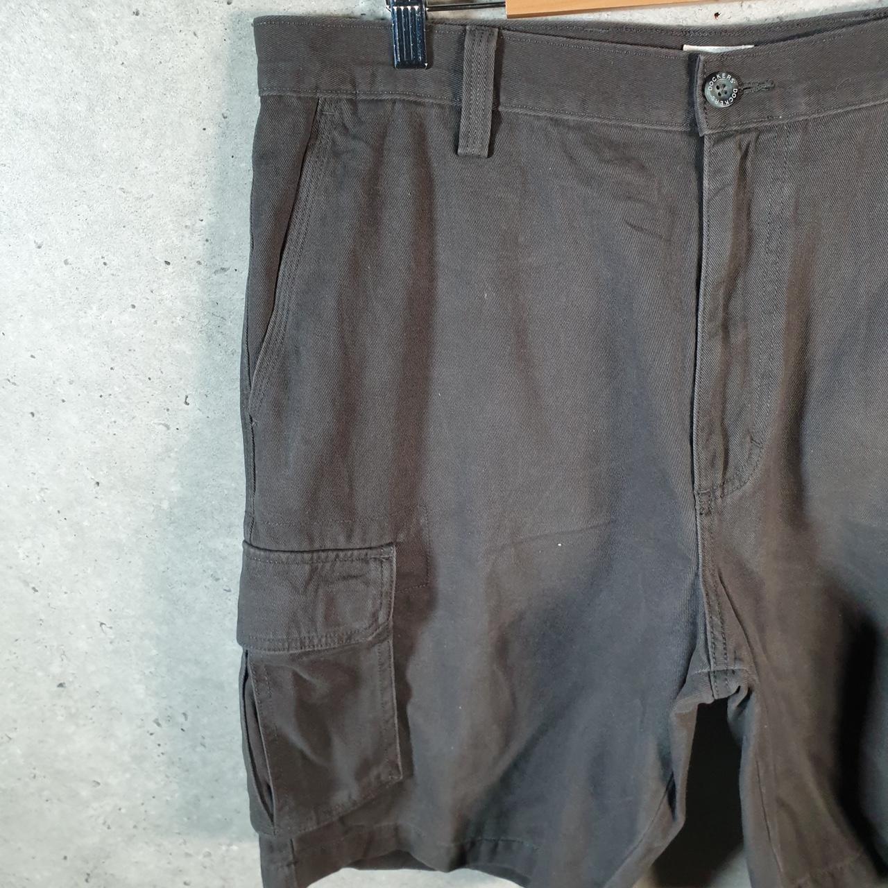 Vintage Dockers Chino Shorts Jorts Cargo Men’s W36 Grey Baggy Cotton A4282