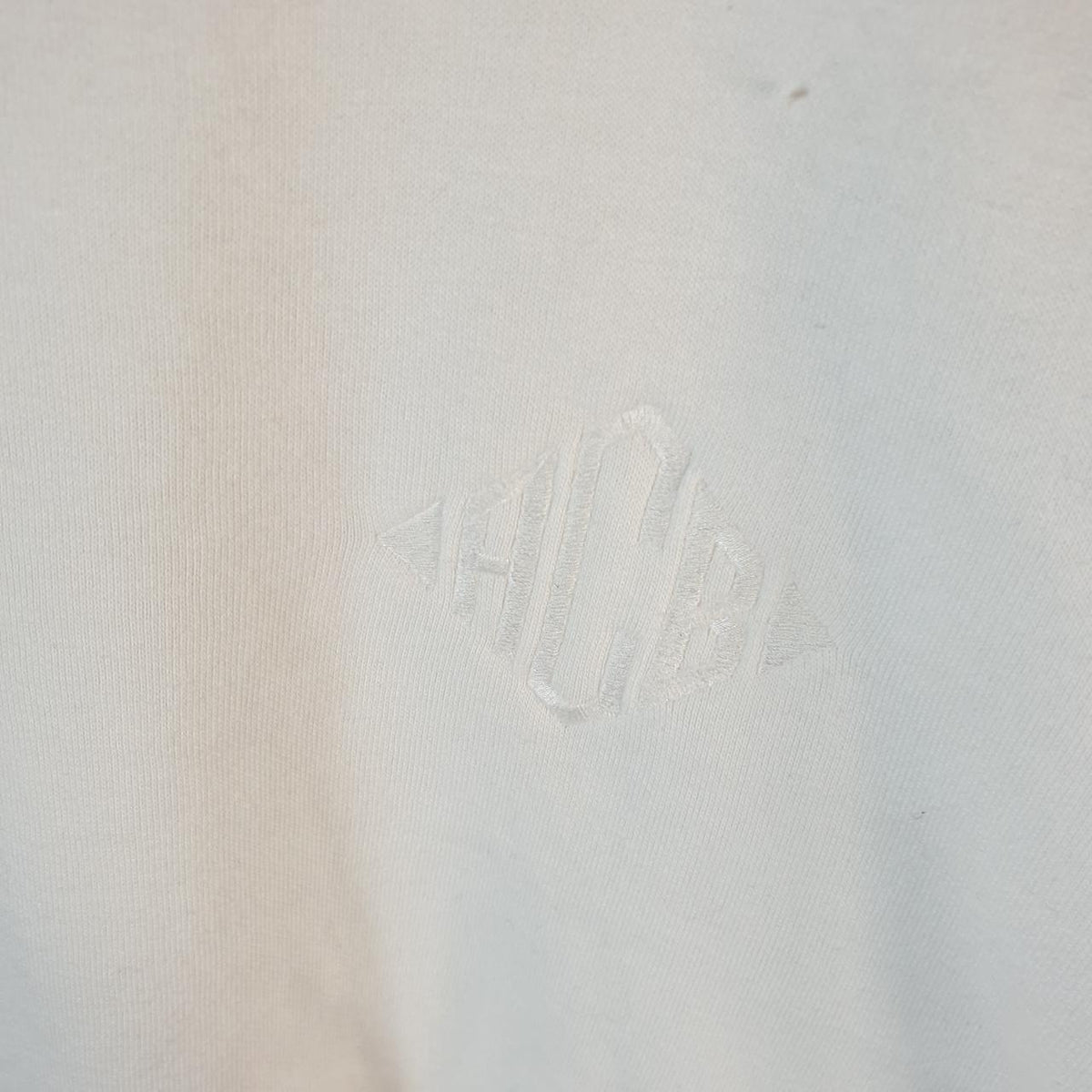 Vintage Ralph Lauren Cropped Polo Sweatshirt Womens Large White 1/4 Zip Pony