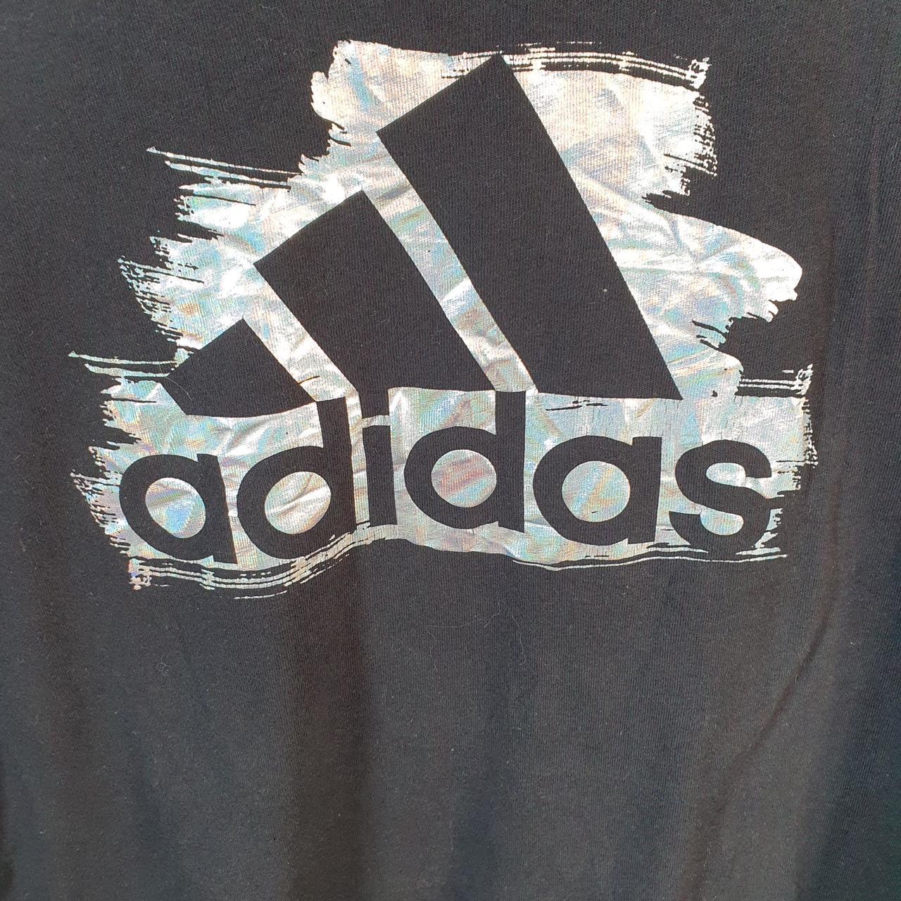 Vintage Adidas Amplifier T Shirt Men’s Large Black Three Stripes Logo Athletic