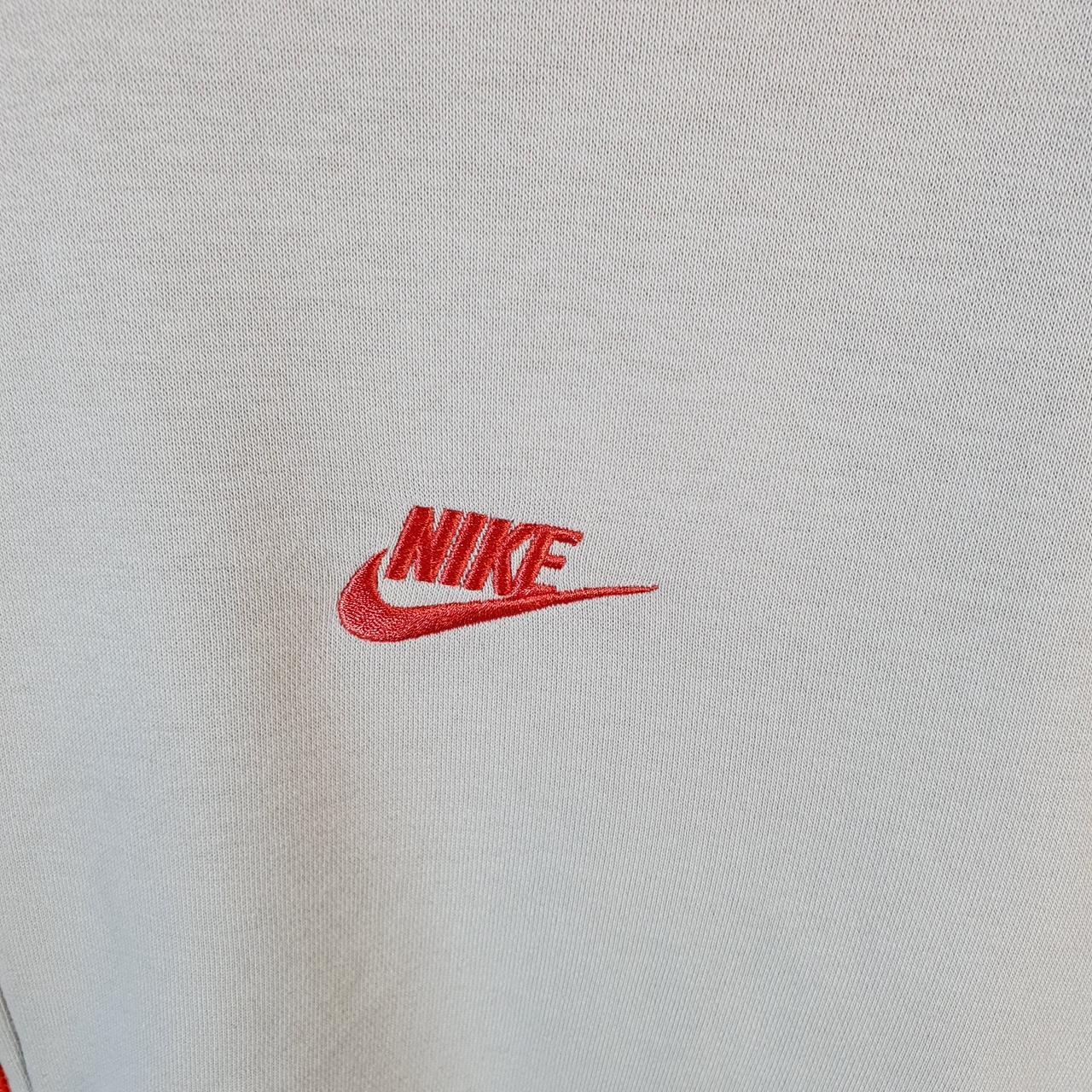 Vintage Nike 1/4 Zip Sweatshirt Men’s Large White Swoosh Y2K Pullover Logo