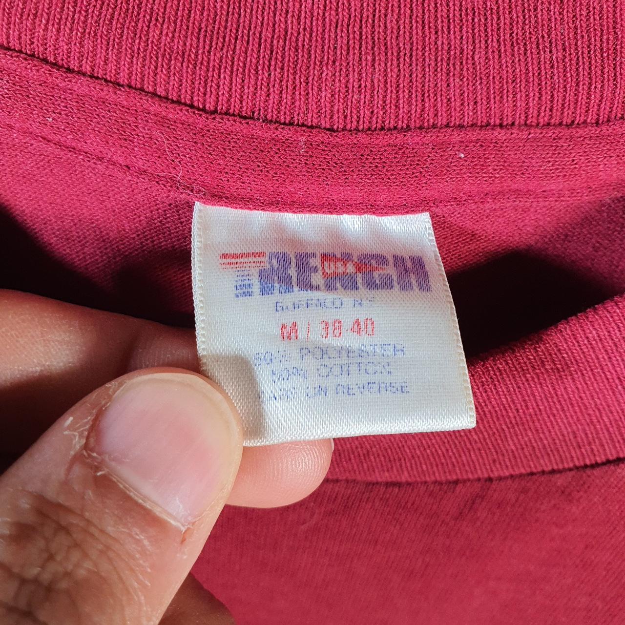 Vintage Trench Washington NFL 90s Graphic USA Single Stitch T Shirt Men’s Medium Red C9661