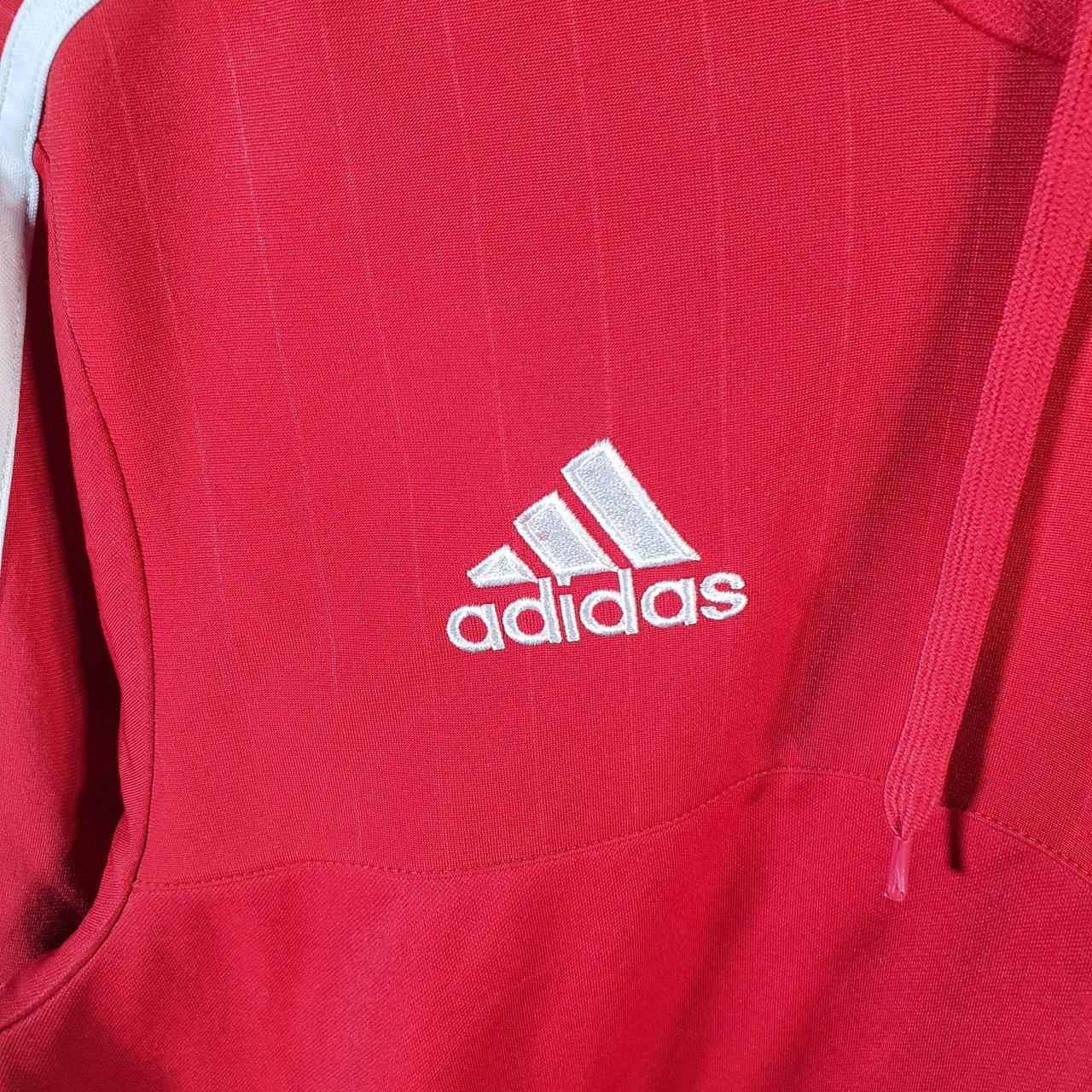 Vintage Adidas Cricket Hoodie Men’s Medium Red Pullover Baggy