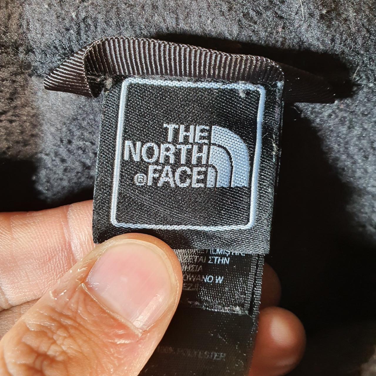 Vintage The North Face TNF Fleece Sweatshirt  Youth XL Black Full Zip Logo