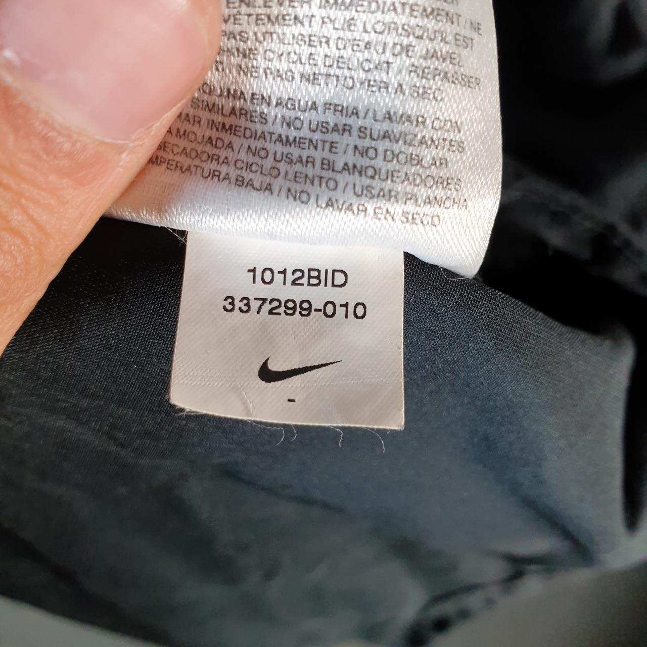 Vintage Nike Windbreaker Track Jacket Mens Large Black USA Swoosh 1/4 Zip USA