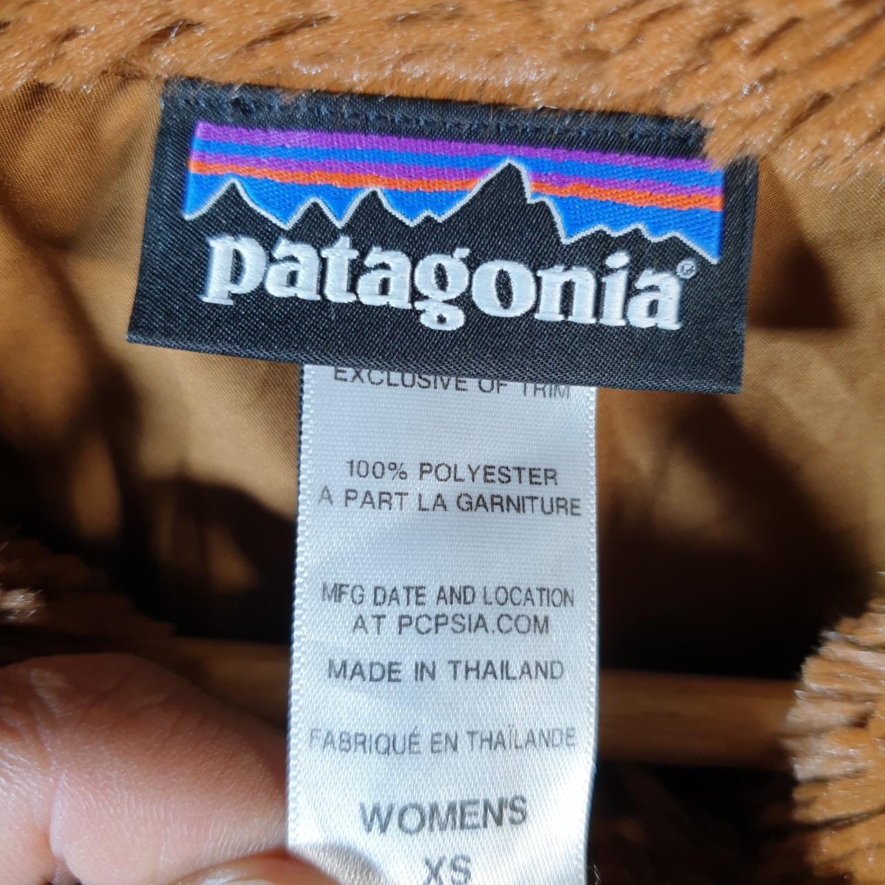 Vintage Patagonia Turtle Neck Pullover Fleece Sweater Womens XS Brown Winter