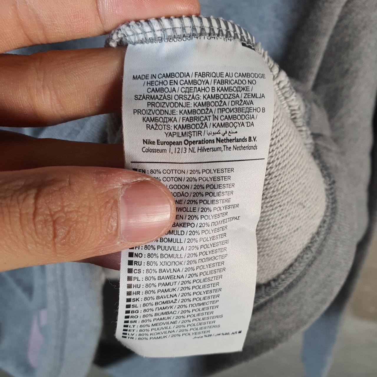 Vintage Nike Club All Over Print AOP Hoodie Men’s Small Grey Swoosh Y2K Pullover