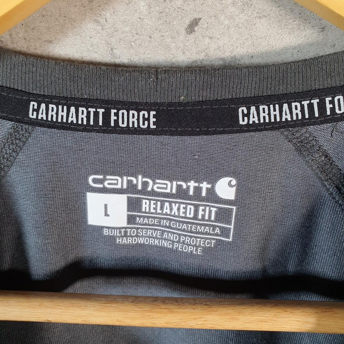 Vintage Carhartt Pocket T Shirt Men’s Large Grey Workwear Chore Utility Relaxed Fit C9233