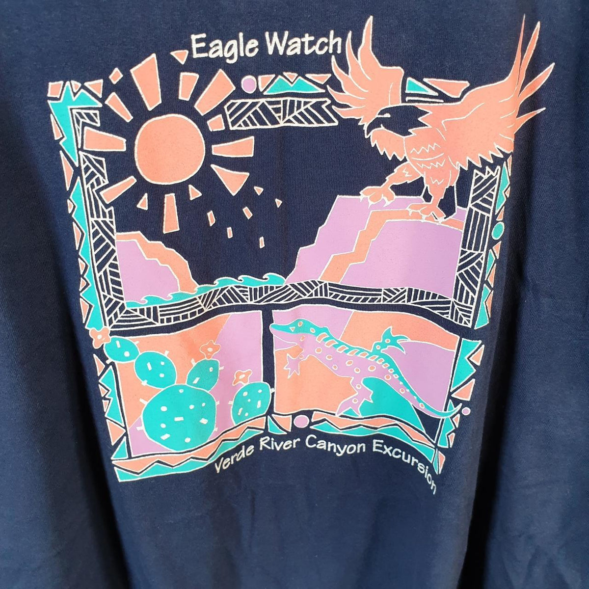 Vintage Fruit of the Loom Verde Canyon USA Single Stitch T Shirt Men’s XL Blue 4