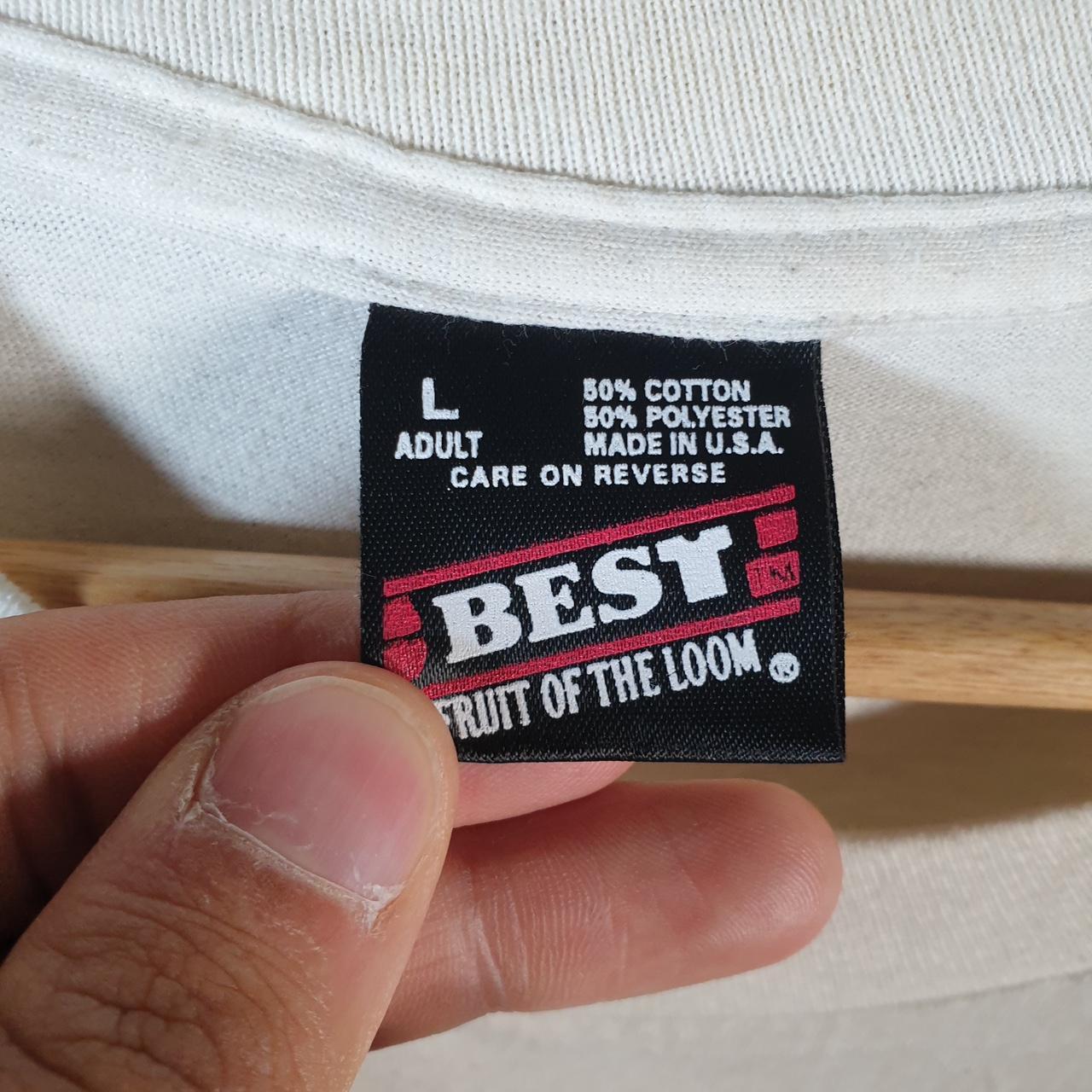 Vintage Fruit of the Loom EC Hornets 90s USA Single Stitch T Shirt Men’s Large White