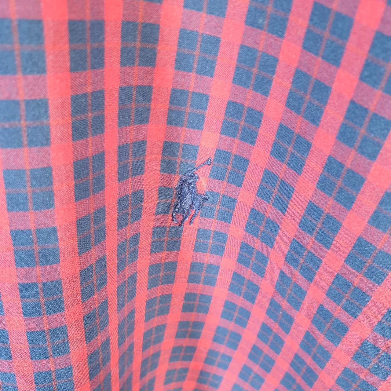 Vintage Ralph Lauren Button Down Shirt Men’s Large Checkered Blake Pony Cotton
