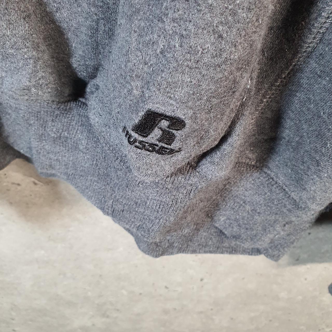 Vintage Russell Athletic Blank Hoodie Men’s Large Grey Pullover Baggy