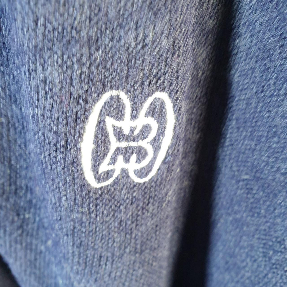 Vintage Izod Lacoste Cardigan Knit Sweater Mens XL Navy Blue Y2K Jumper Logo