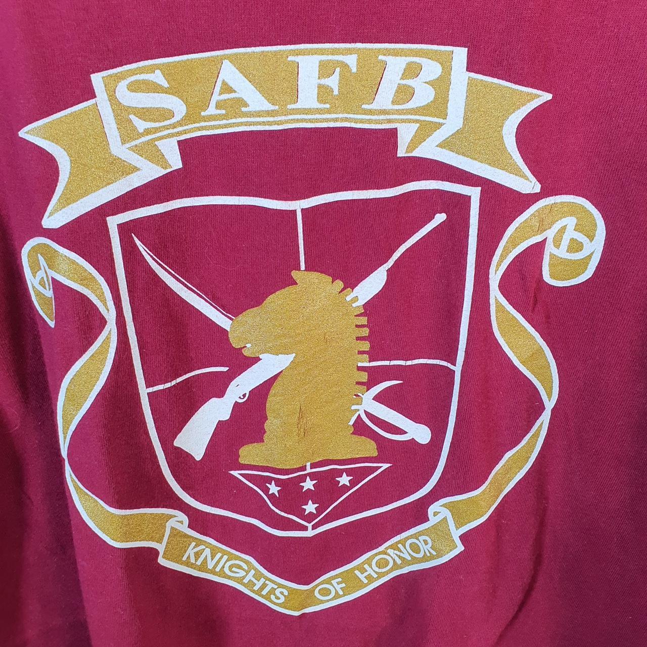 Vintage Fruit Of The Loom Safb Knights of Honour 90s USA Single Stitch T Shirt Men’s XL